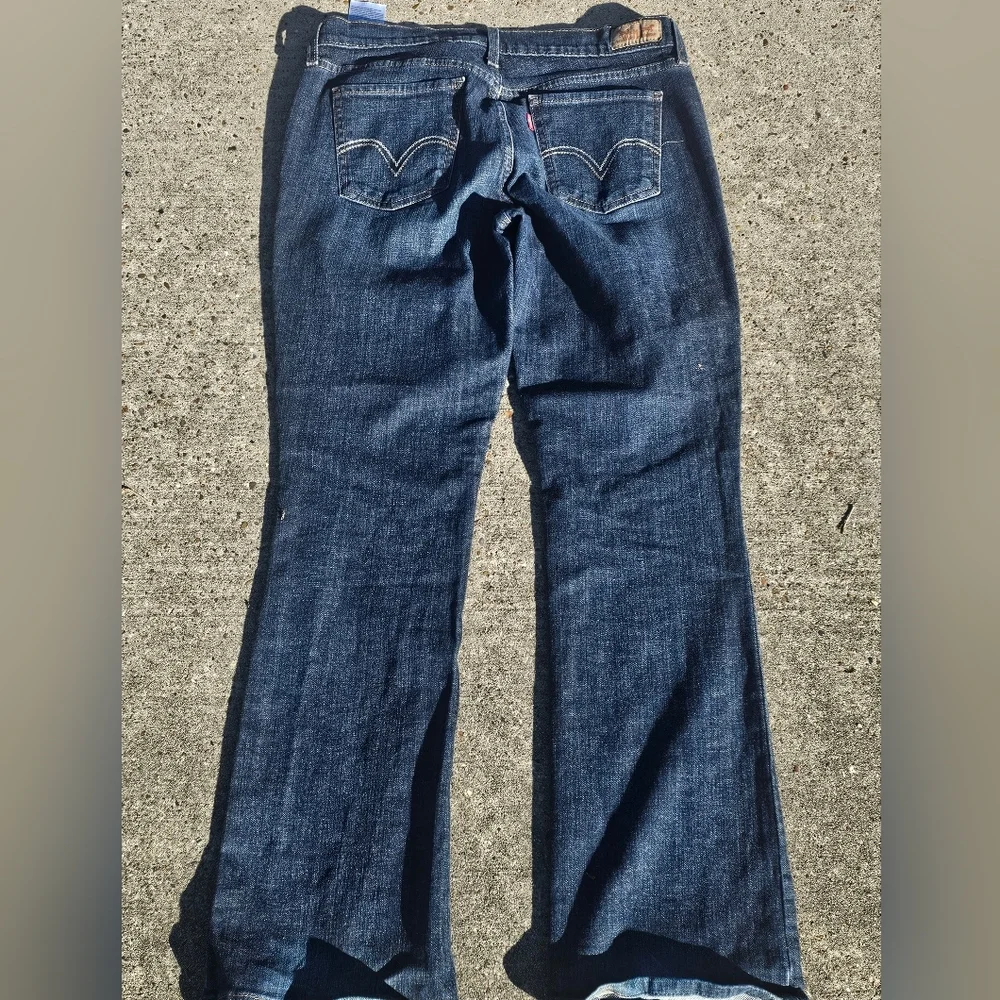 Levi's 515 Bootcut Jeans Women's 6M W28 L32 Dark Wash Mid Rise Stretch Denim